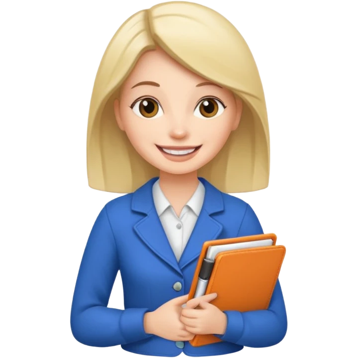 woman with planner emoji