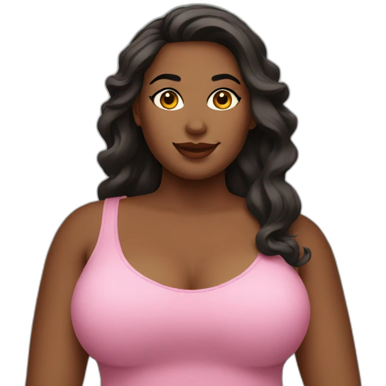 Curvy woman emoji