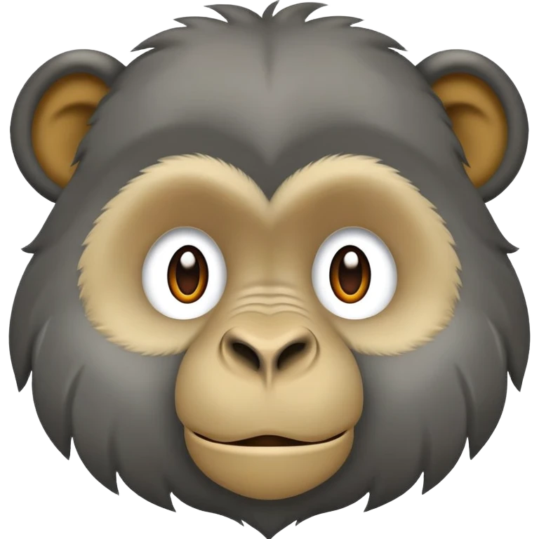 Kelebek kanatlarına sahip bir goril emoji
