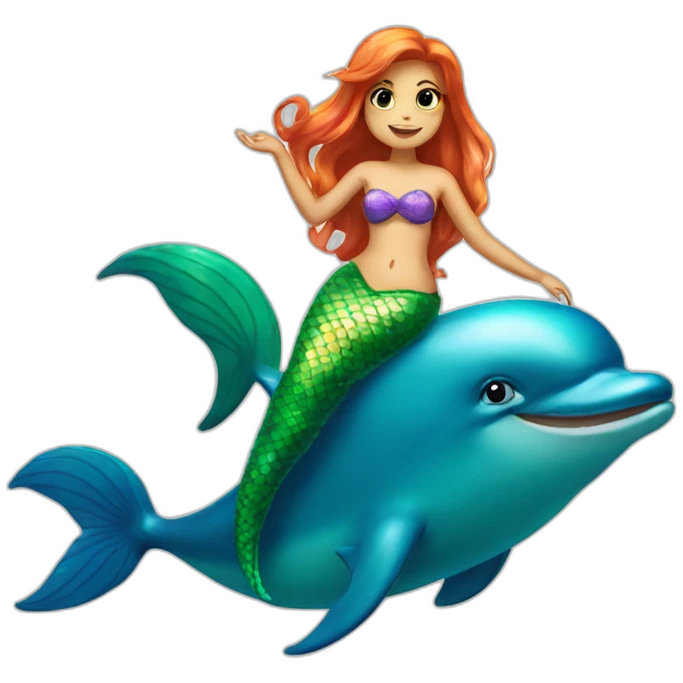 mermaid and dolphin emoji