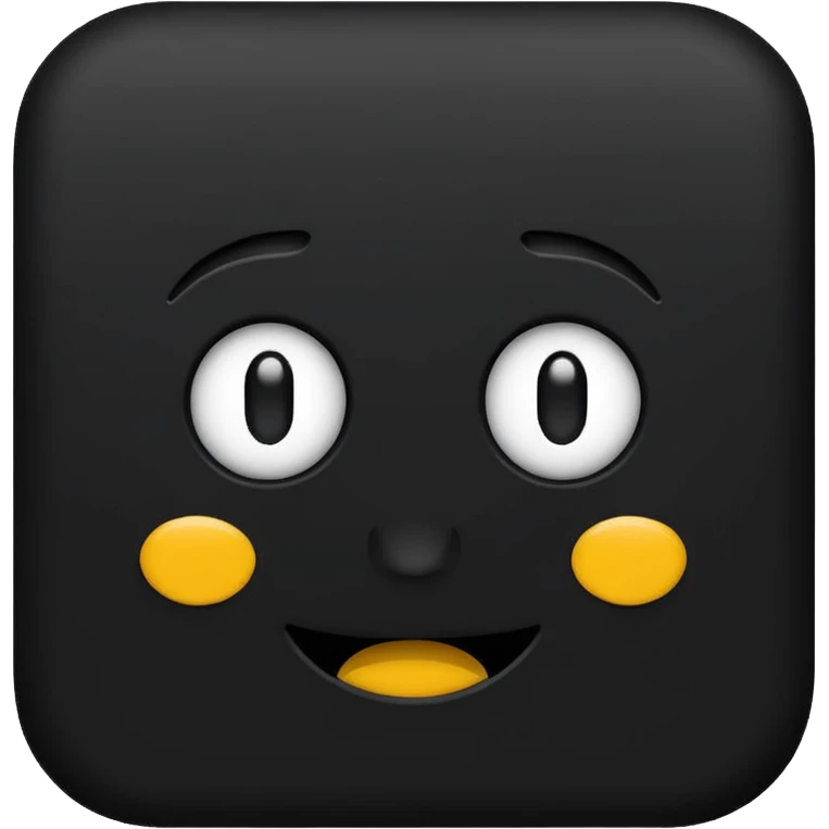 erstelle ein emoji was komplett dunkel ist  emoji