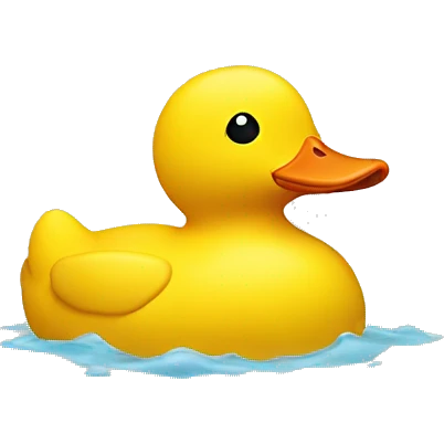 rubber yellow duck emoji