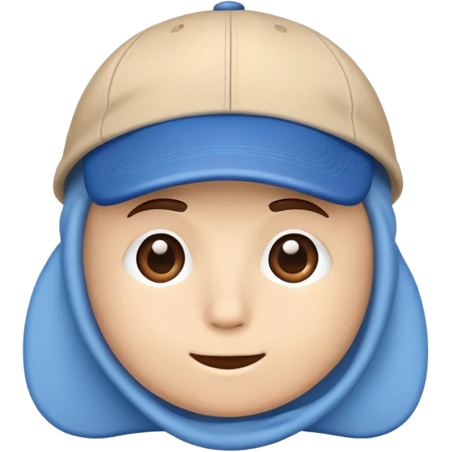 Earth wearing a blue cap emoji