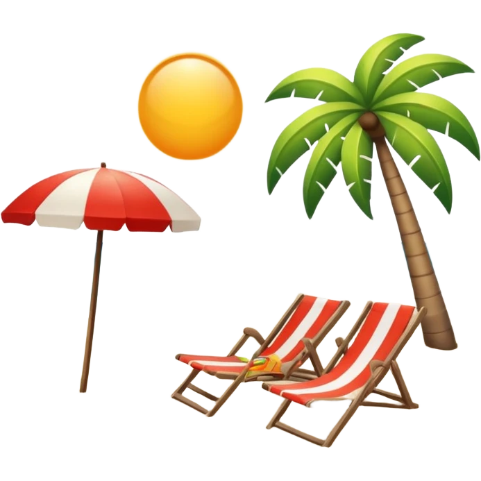 Sunny beach emoji