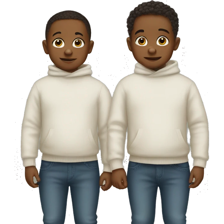 Baby twin boys with older brother  emoji