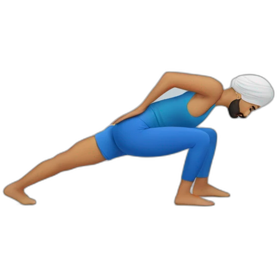 Sikh excercising couple emoji