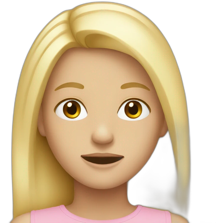 Adolescent blond emoji