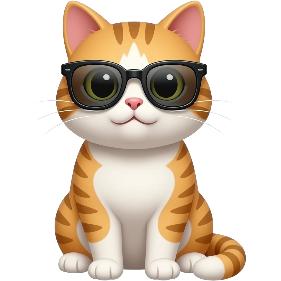 Cat wearing sunglasses emoji