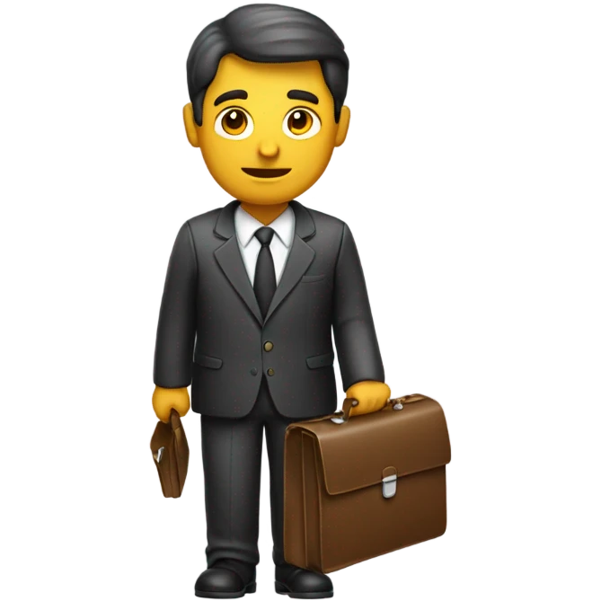 The man with a briefcase.
 emoji