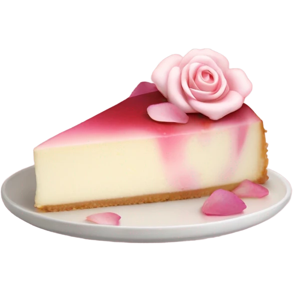 Rose cheesecake emoji