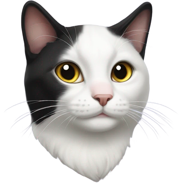 Tuxedo cat emoji