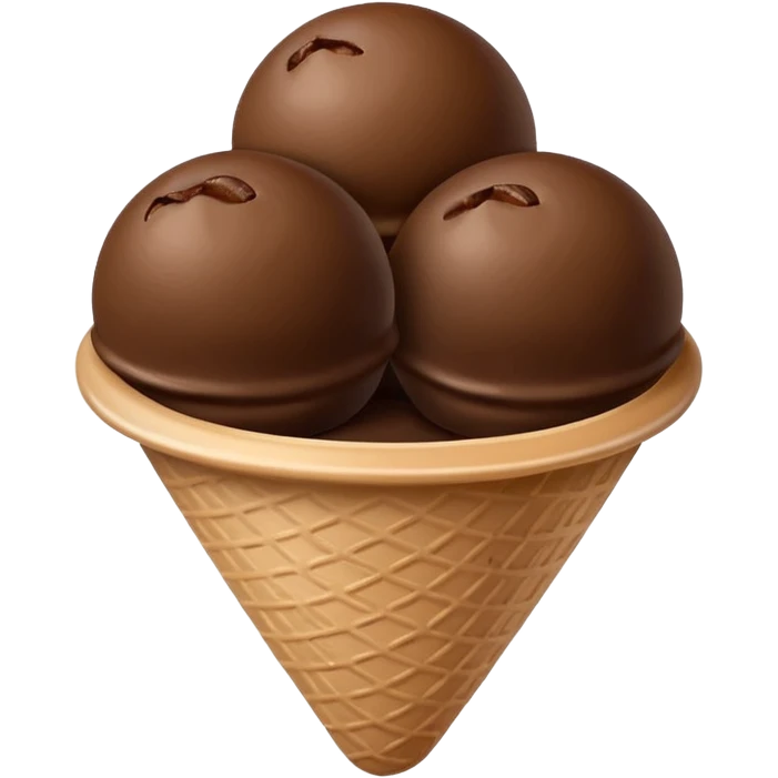 bolitas de helado de cafe con semilla de cafe minimalista  emoji