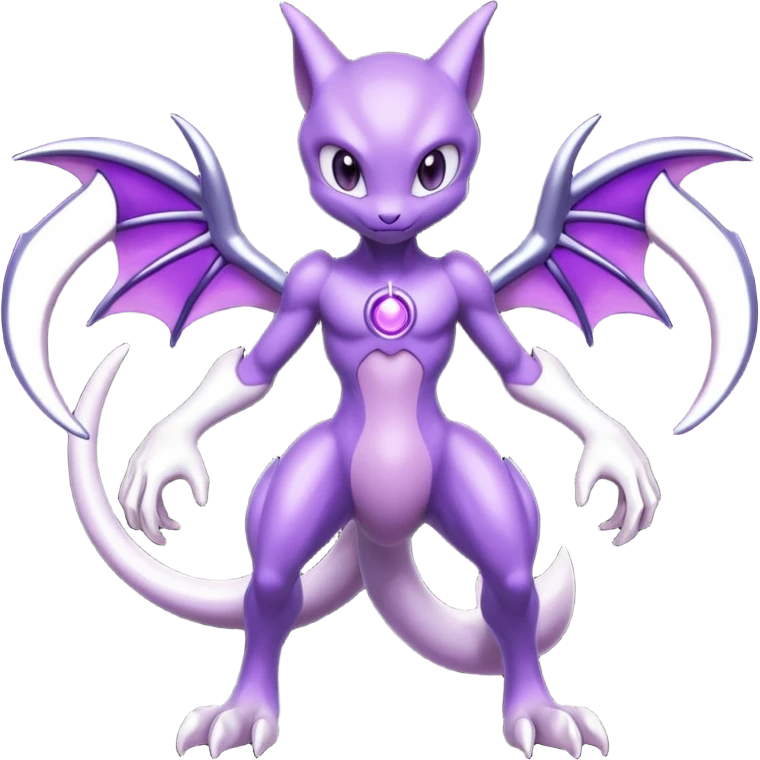 Genesect-Mewtwo-Lunala-Fakémon-hybrid-creature (full body)  emoji