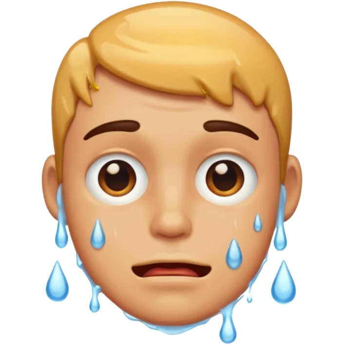 Guy drooling saliva emoji