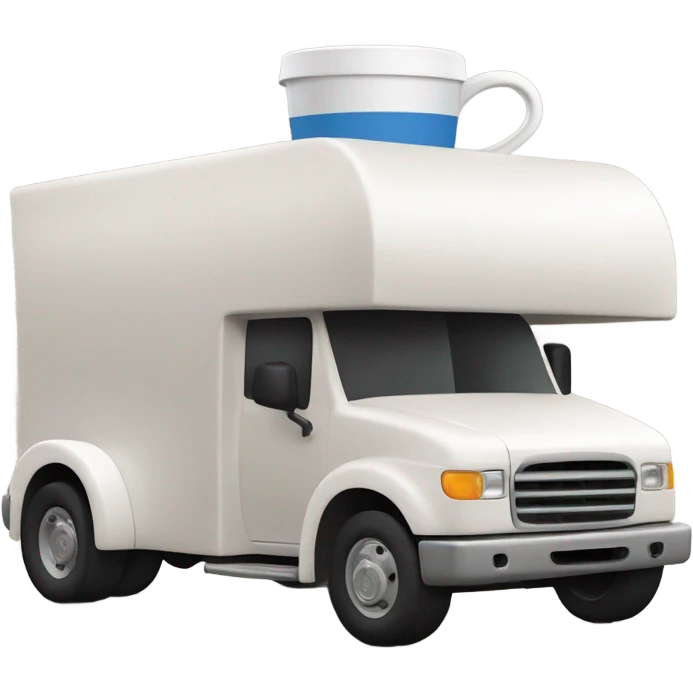 Coffee cup truck emoji