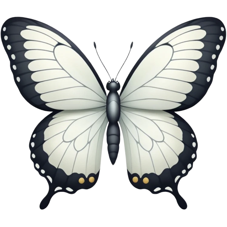 white butterfly emoji