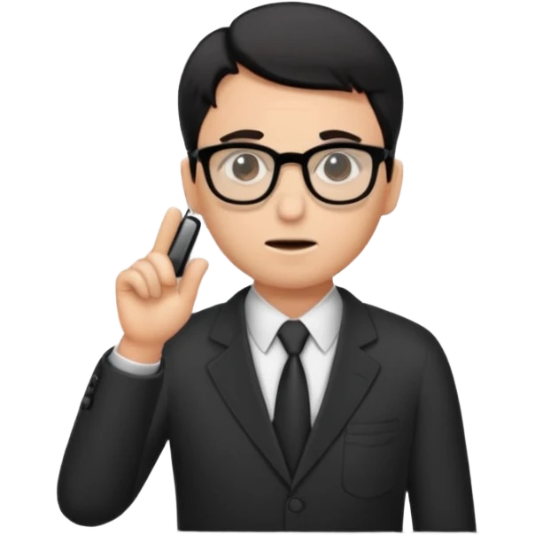 Black Agente de auditoria/explicação emoji