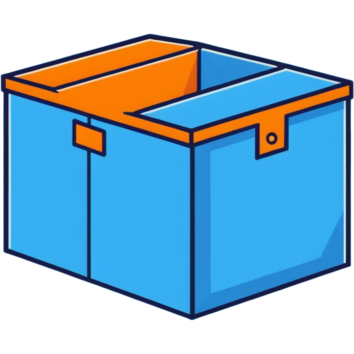 An orange box  emoji