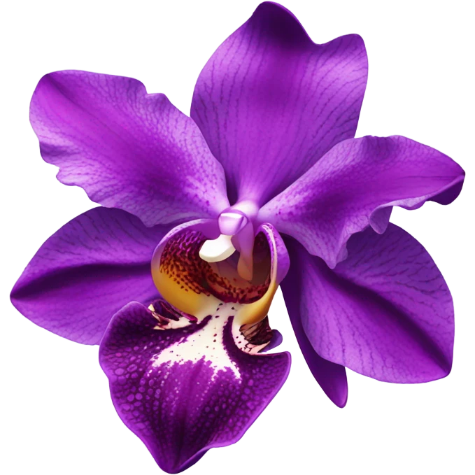 Purple orchid emoji emoji