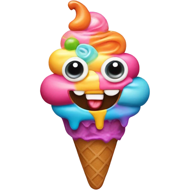Ice cream monster  emoji
