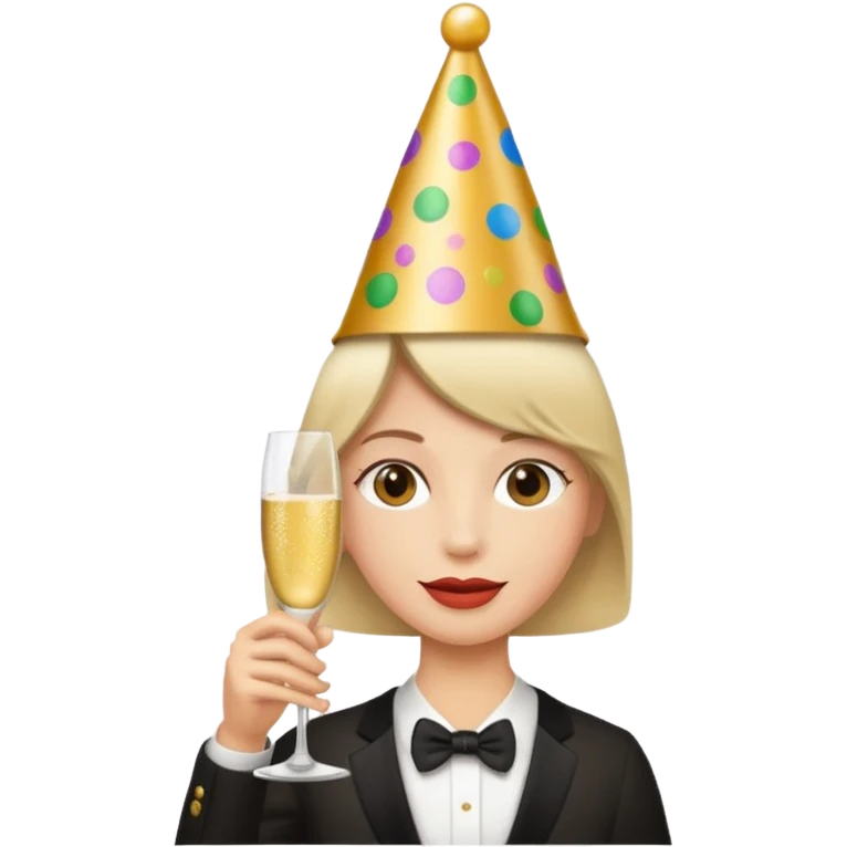 Celebrating new year  emoji