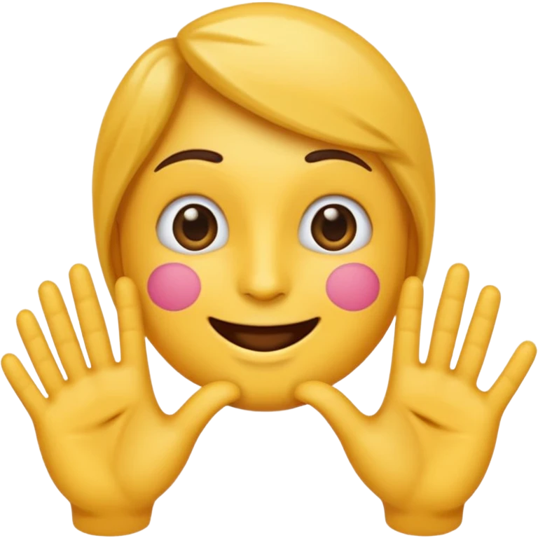 Je veux un emoji qui soit timide et qui cache ses parties intimes avec ses mains emoji