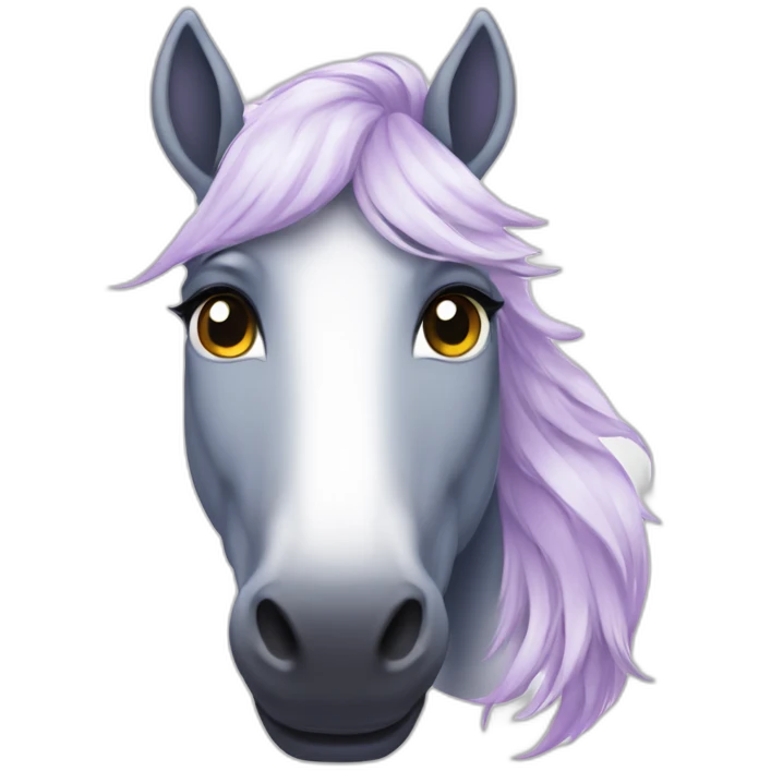 Une licorne cute emoji