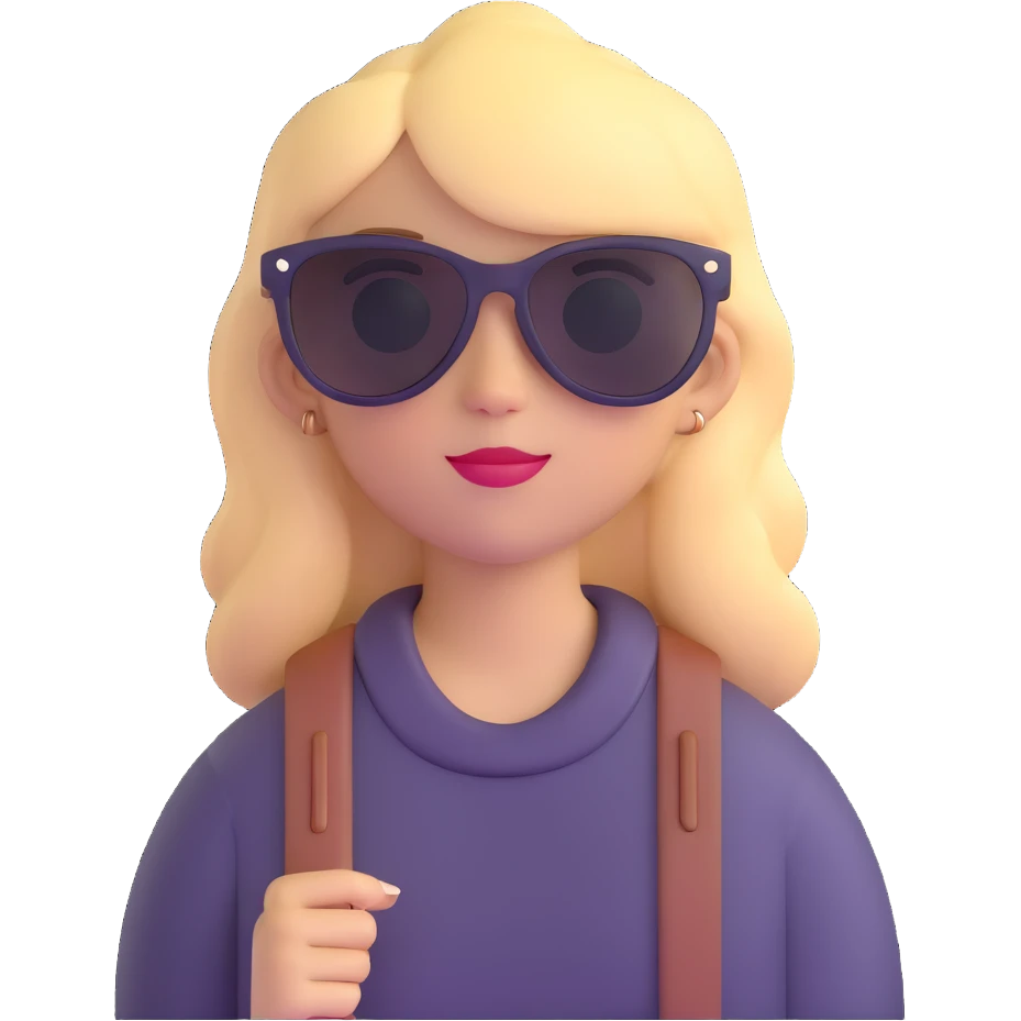 confident girl with sunglasses emoji