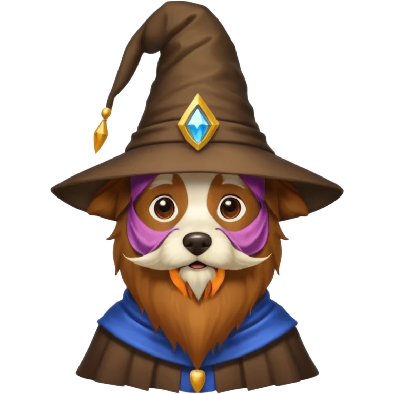 Dog wizard emoji