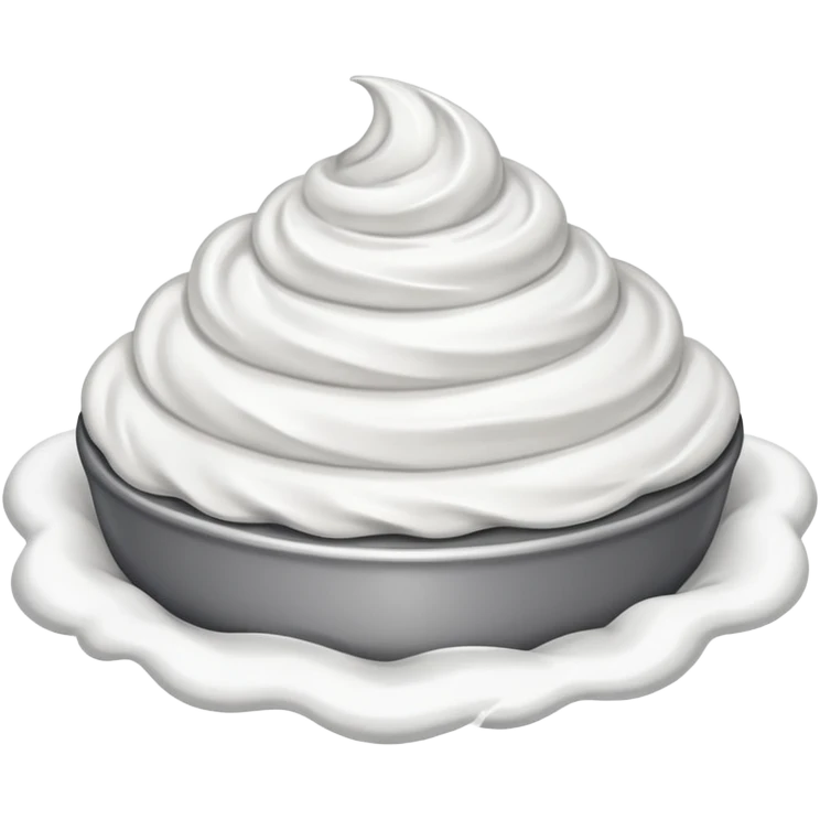 grey whip cream emoji