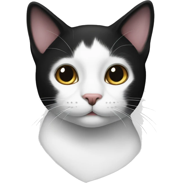 Black and white cat  emoji