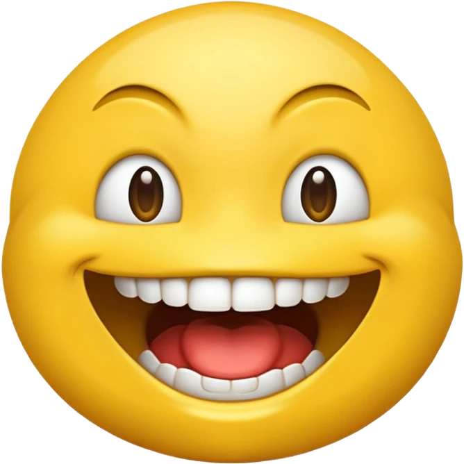 Emoji with gloss and big mouth  emoji
