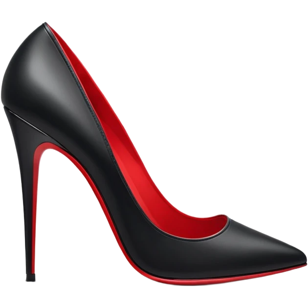 Nike red bottom high heals emoji