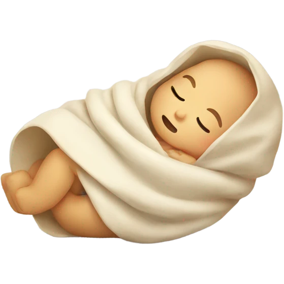 Baby burrito sleeping emoji