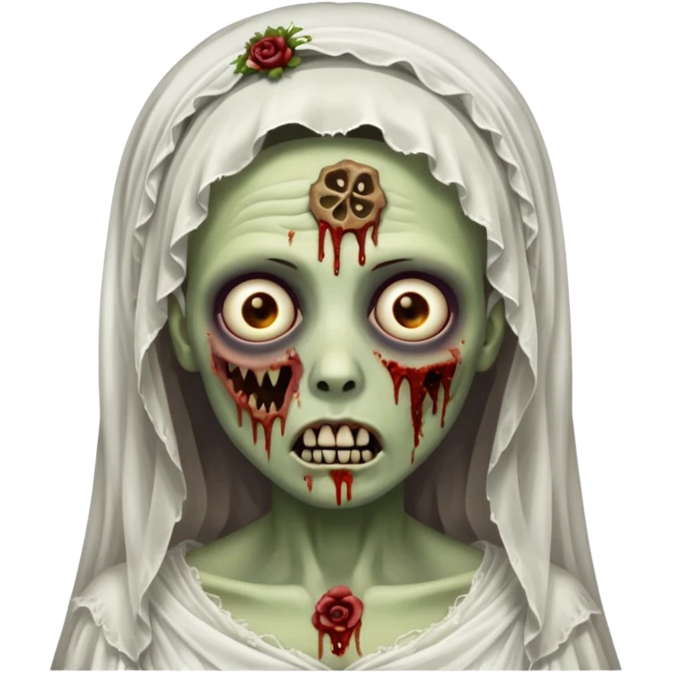 Zombie bride, Hungry. emoji