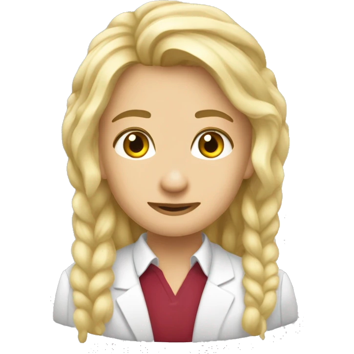 Русалка с красными волосами обнимает рыбку  emoji