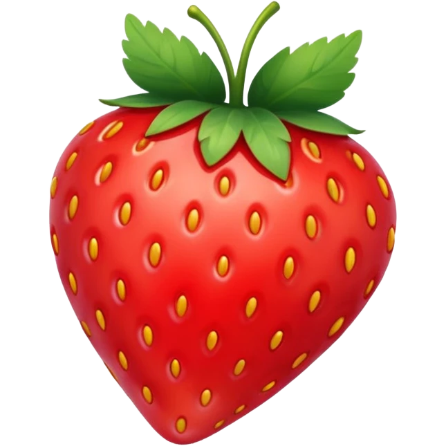 Red strawberry heart emoji