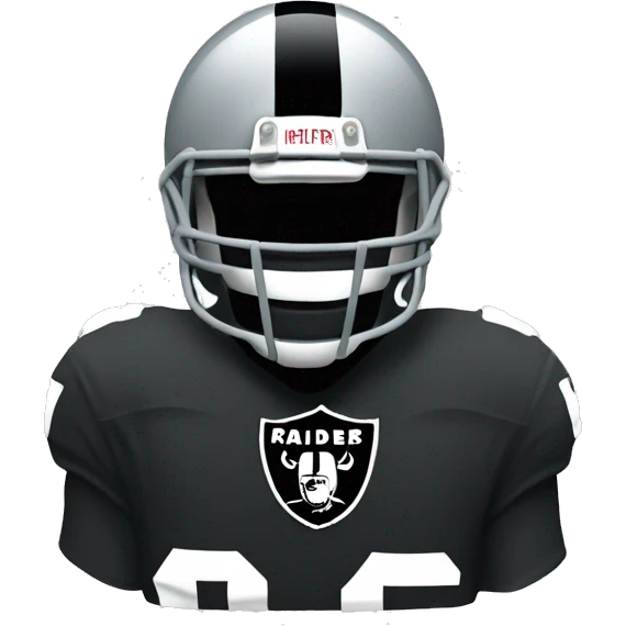 Las Vegas raiders football emoji