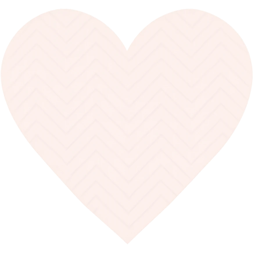 heart with a subtle chevron pattern, clean digital illustration emoji