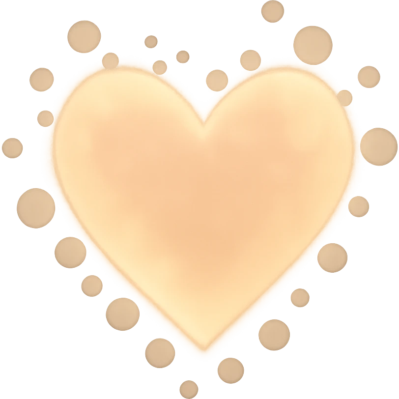 heart with a soft bokeh light effect emoji
