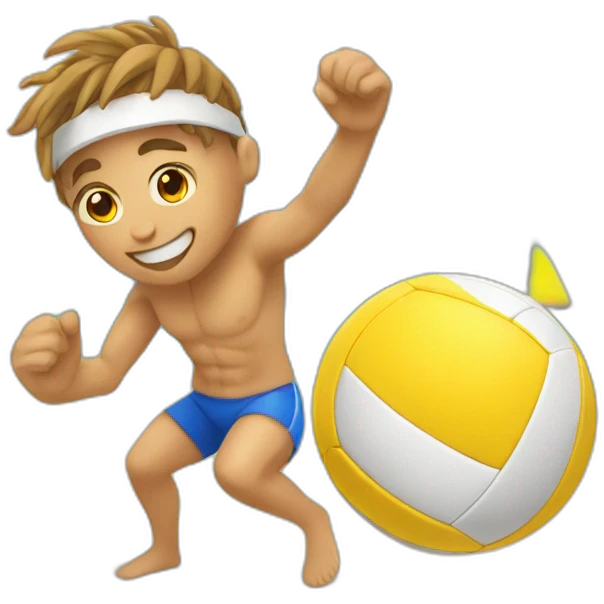 Beach volley emoji