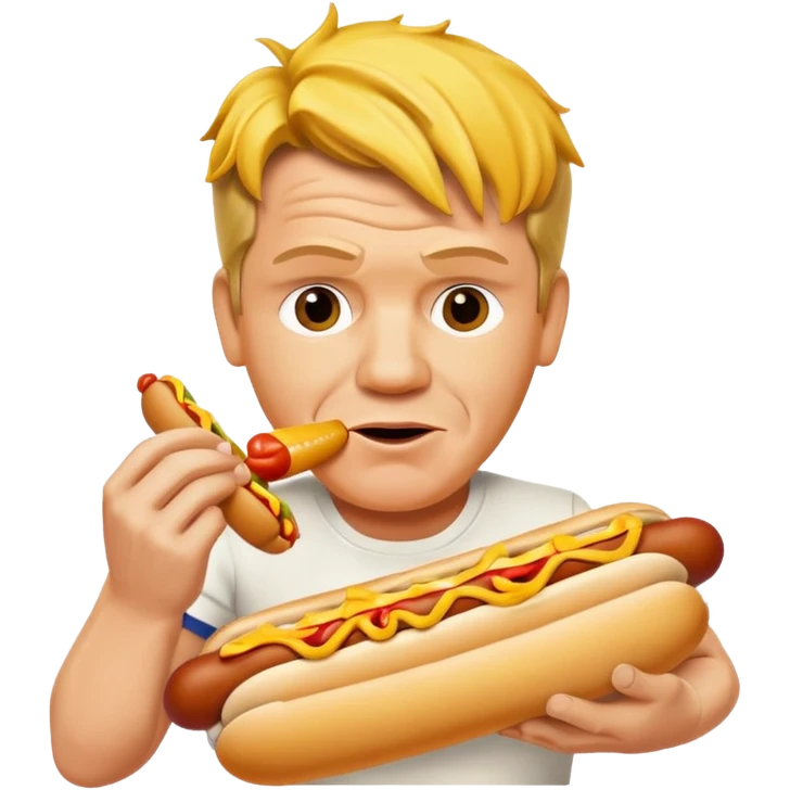gordon ramsay eat hotdog emoji