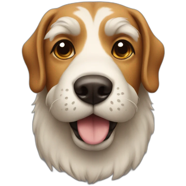 dog with a beard emoji