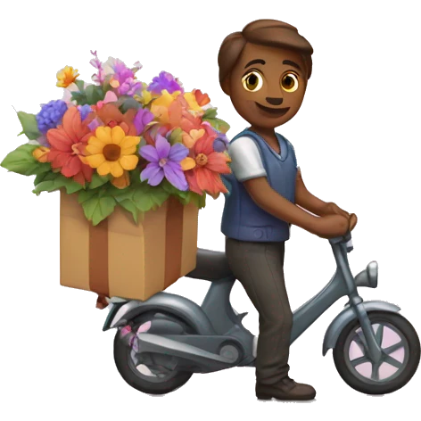 flowers and gift -delivery with magic emoji