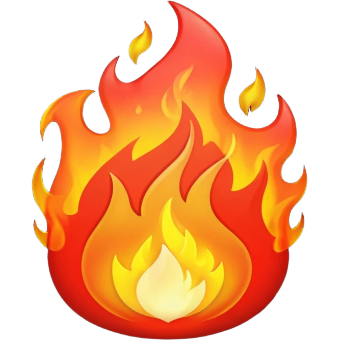 RED Fire emoji