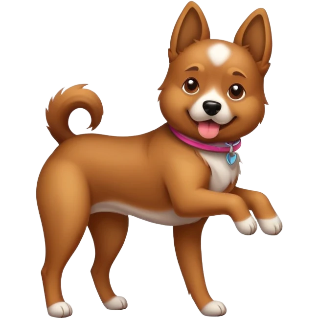 Twerking dog emoji