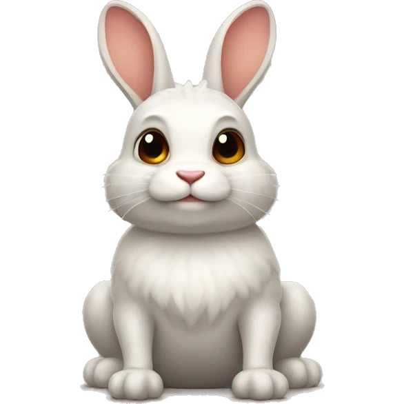 Conejo con ojos de marciano cola de dragón emoji