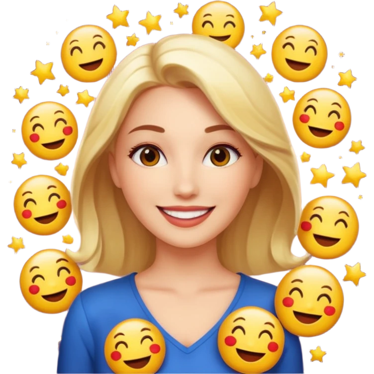 Charming, magnetic, center of attention without even trying. woman superstar in the spotlight
more dinamic emoji  emoji
