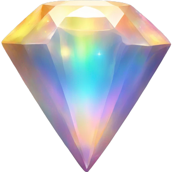 Iridescent Rainbow Opal Gemstone emoji