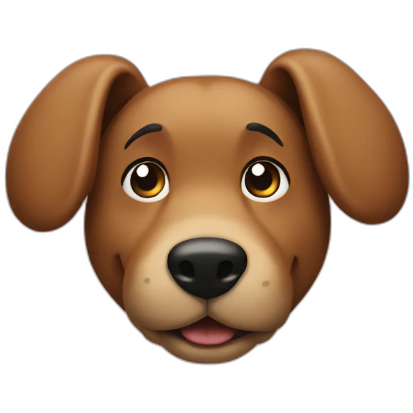 dog shaped mickey emoji